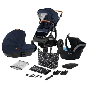 Kinderkraft Stroller Prime 2020 With Car Seat And Accessoriess 3 In 1 Deep Navy   Mommy Bag