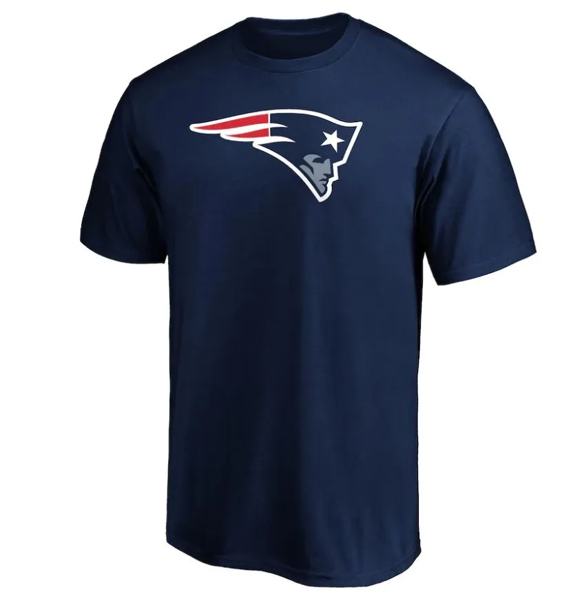 Men's New England Patriots Navy Primary Logo Team T Shirt