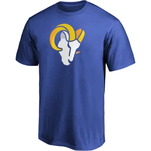 Men's Rams Cotton Primary Logo Short Sleeve