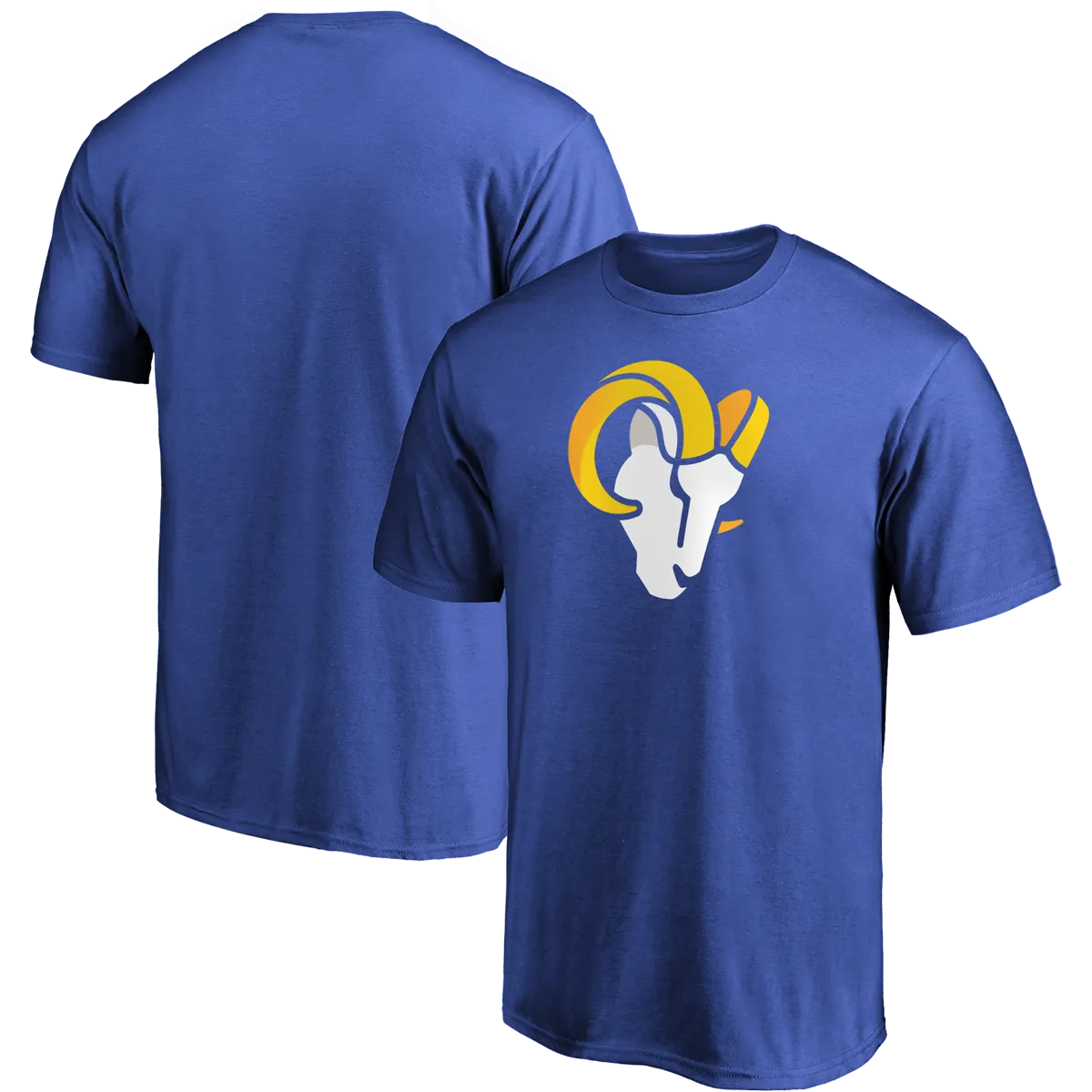 Men's Rams Cotton Primary Logo Short Sleeve