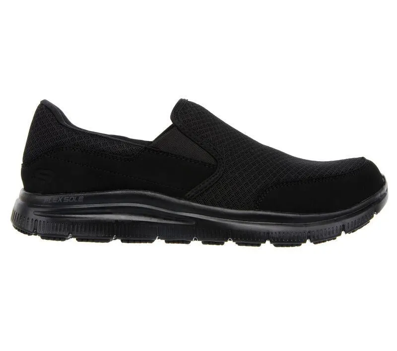 Mens Wide Fit Skechers Work Flex Advantage 77048 McAllen Slip On Walking Trainers