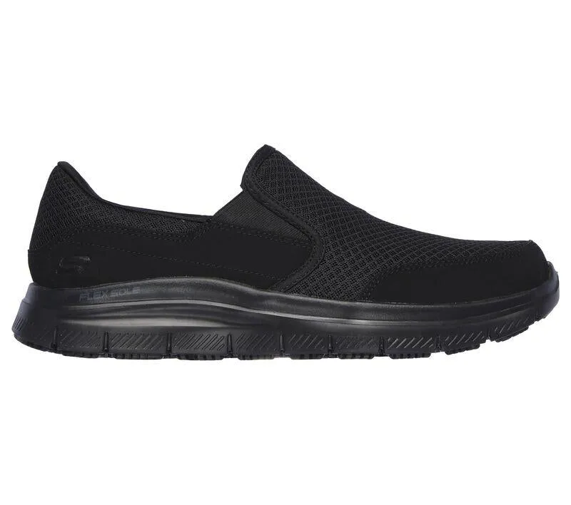 Mens Wide Fit Skechers Work Flex Advantage 77048 McAllen Slip On Walking Trainers