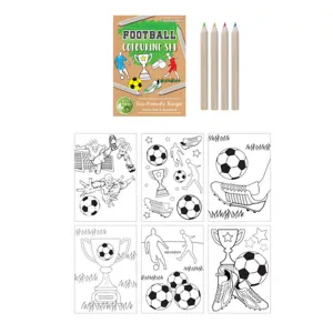 Mini Football Colouring Set - A6 - Plastic Free