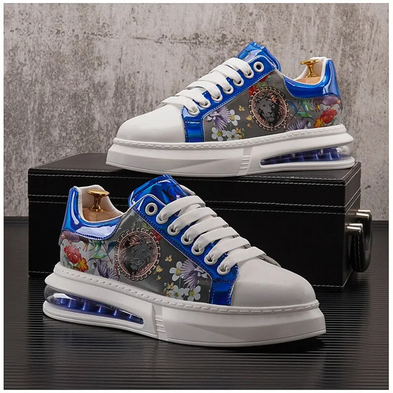 Mixed Color Print Sneakers