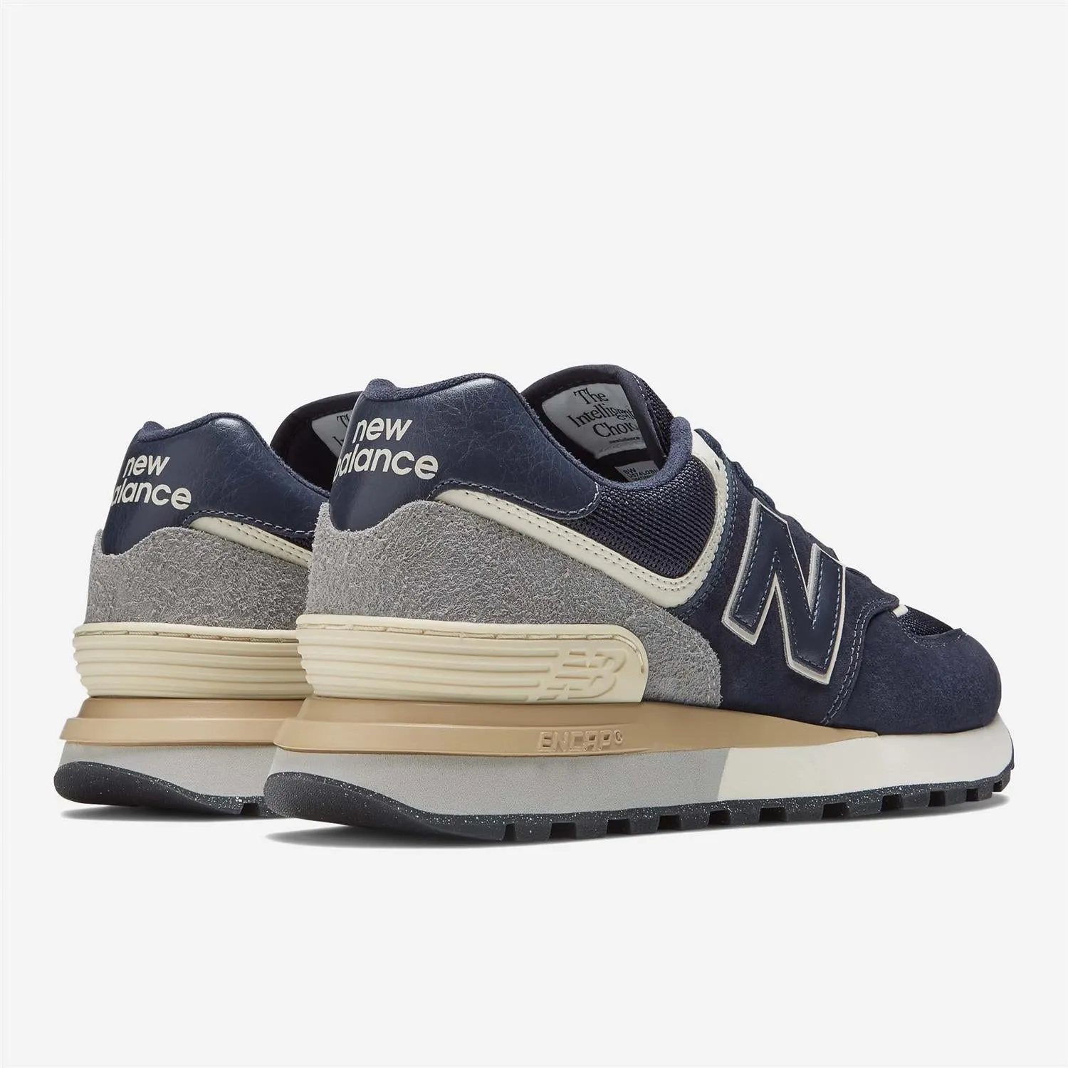 New Balance U574LGBN - Navy/White