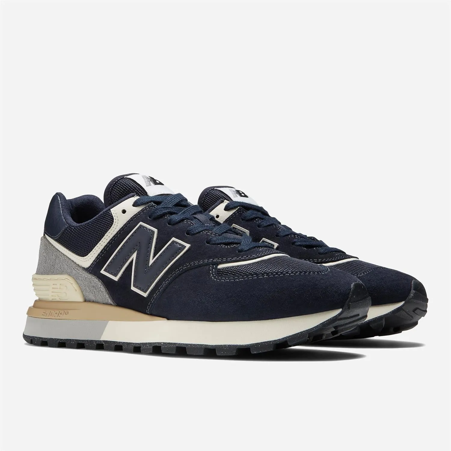 New Balance U574LGBN - Navy/White