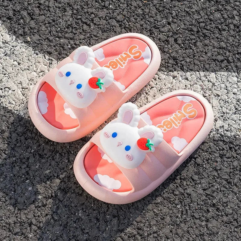 New Boy Girl Child Shoes Cute Cartoon Non-slip Sandals Parent-child Indoor Soft Bottom Shower Slippers leisure Beach Kid Sandals