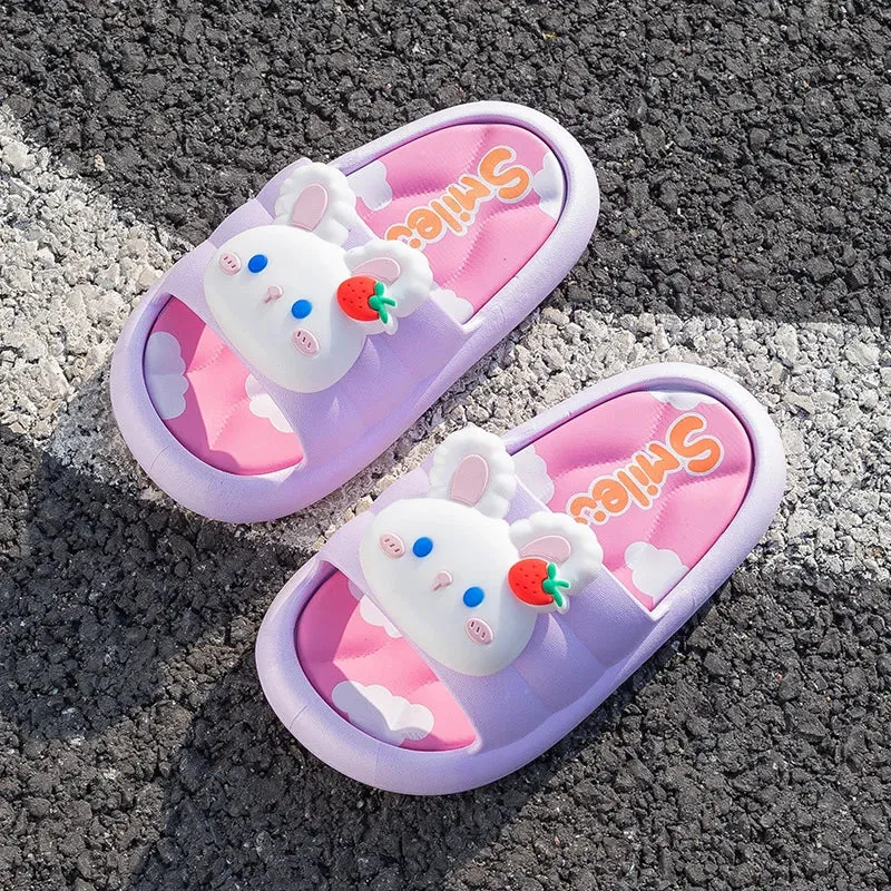 New Boy Girl Child Shoes Cute Cartoon Non-slip Sandals Parent-child Indoor Soft Bottom Shower Slippers leisure Beach Kid Sandals