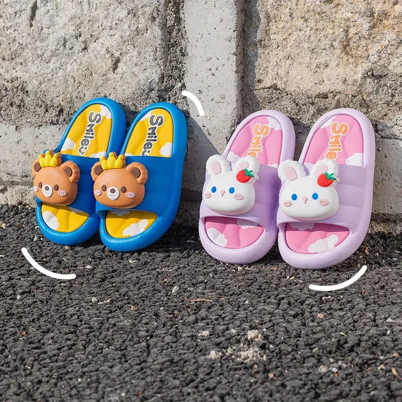 New Boy Girl Child Shoes Cute Cartoon Non-slip Sandals Parent-child Indoor Soft Bottom Shower Slippers leisure Beach Kid Sandals