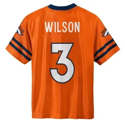 NFL DenverBroncos Boys' Short Sleeve Wilson Jersey Team Officially