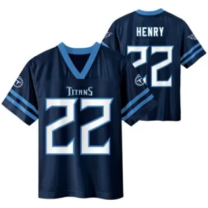 NFL Tennessee Titans Boys' Short Sleeve Henry Jersey - L