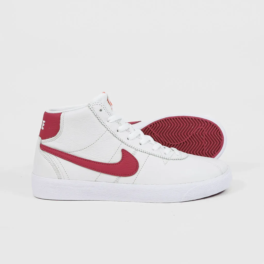 Nike SB - Bruin High Orange Label Shoes - White / Sweet Beet