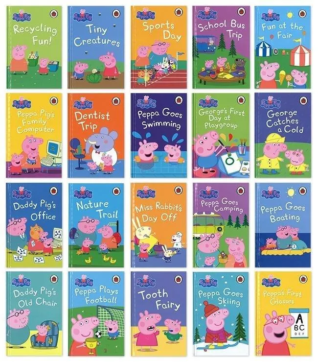 Peppa Pig Bedtime Box of Books 20 Stories Ladybird Collection Box Set Hardcover