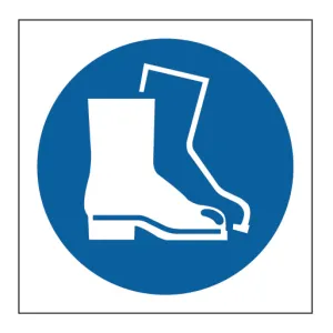 Protective Footwear Symbol Pictogram