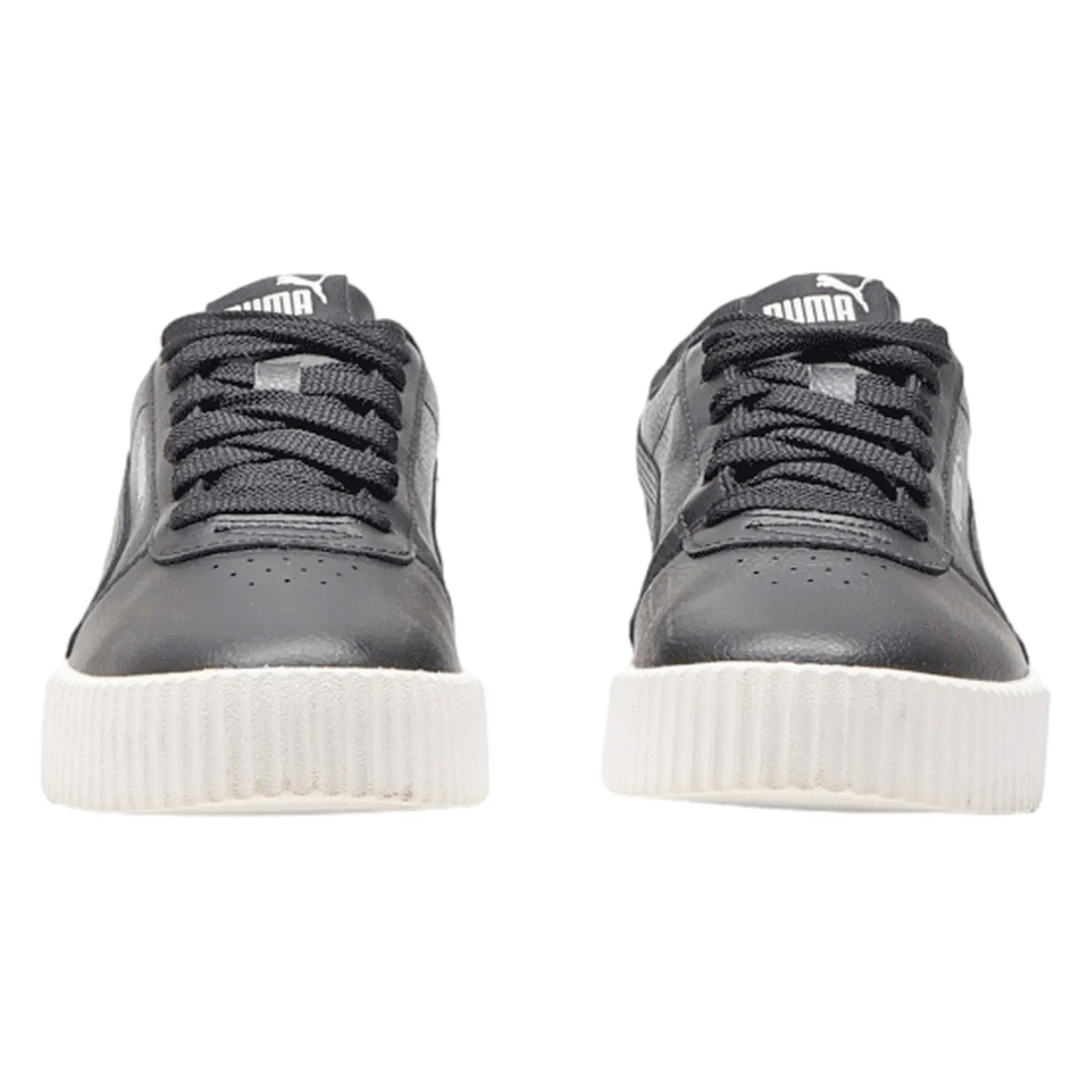 PUMA Sneaker Trainers Black Leather Womens UK 4