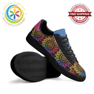 Rainbow Mandala Unisex Skateboard Shoes