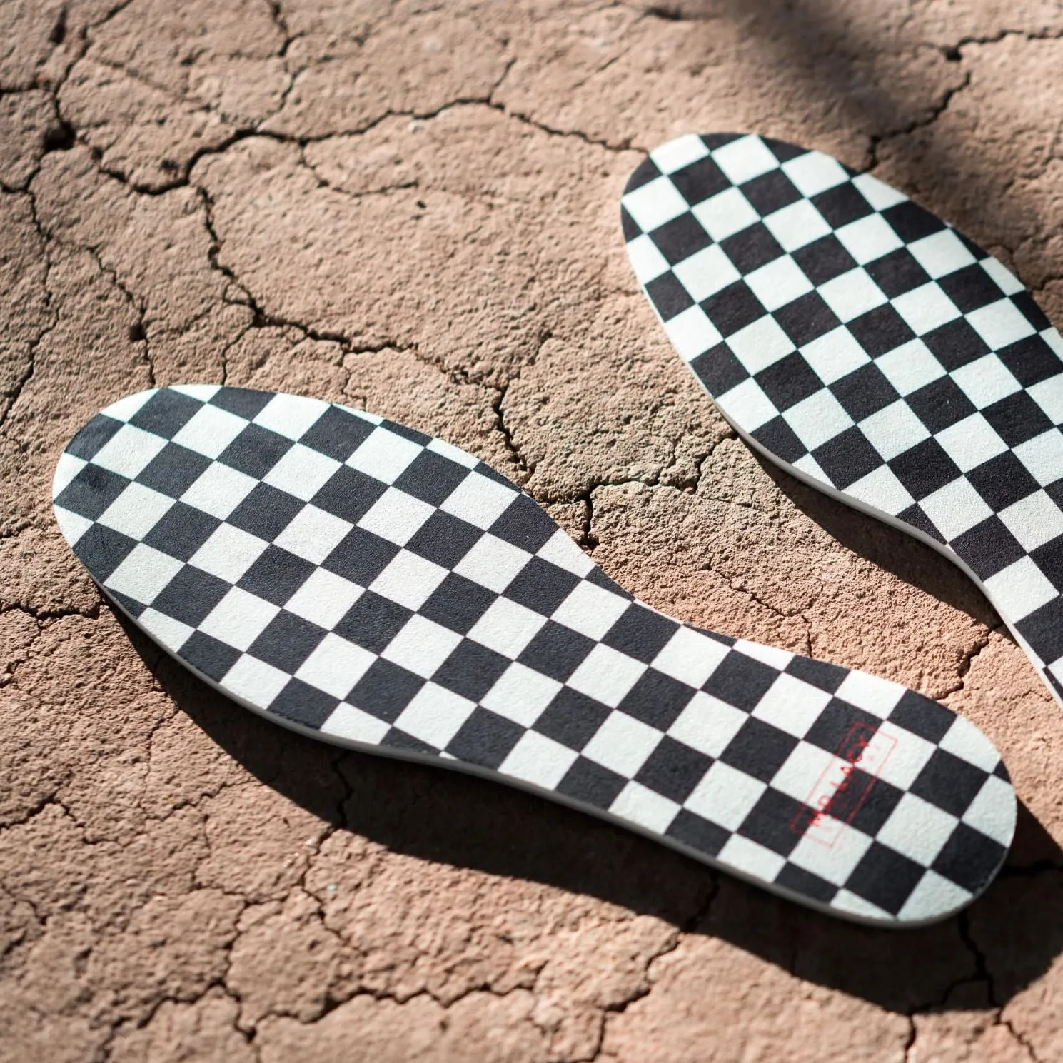 Relax Insoles Print · Checkered Black/White