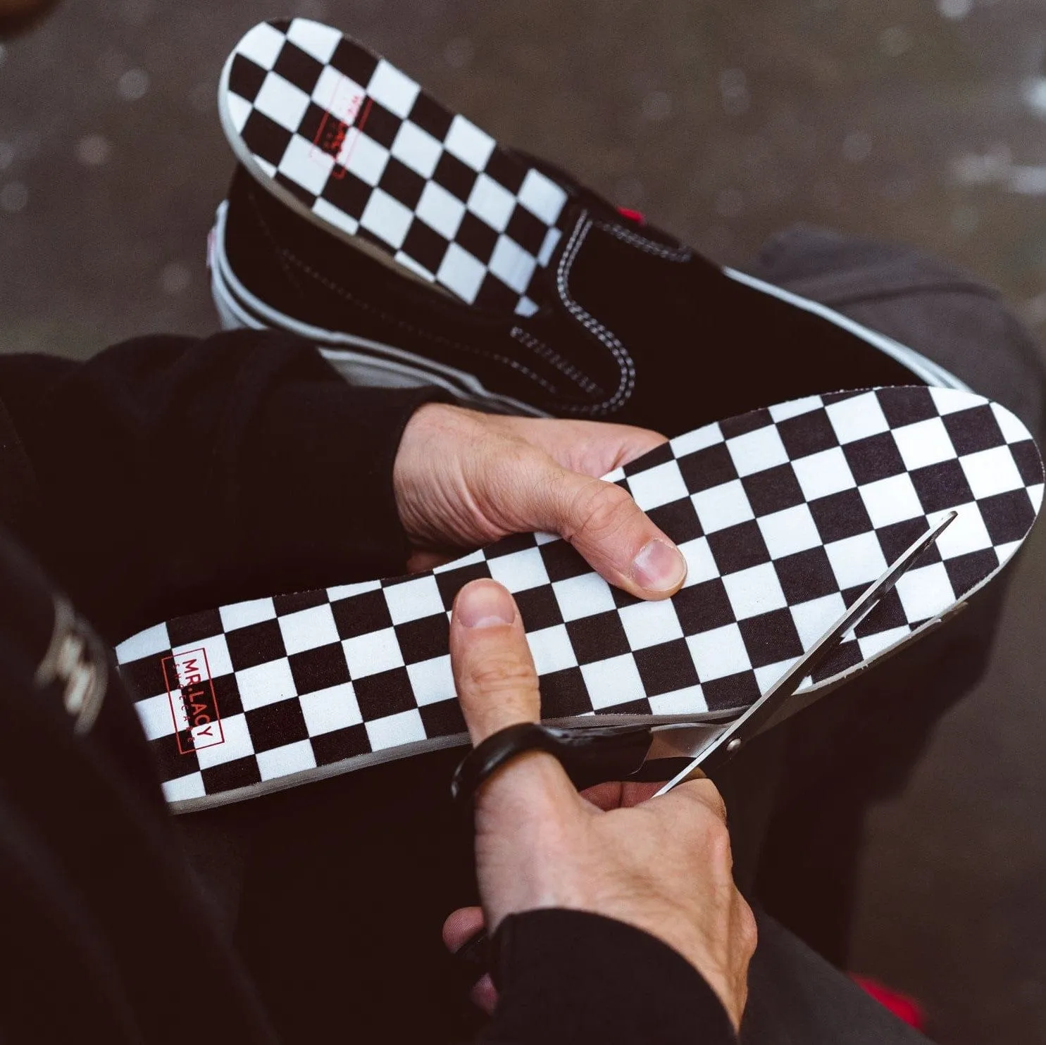 Relax Insoles Print · Checkered Black/White