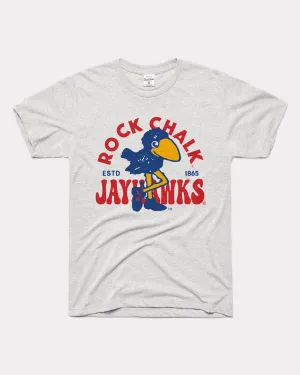 Rock Chalk Jayhawk Estd 1865 Ash Grey T-Shirt