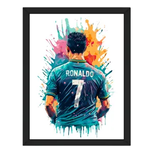 Ronaldo Poster | CR7 Poster for Football Fans | Gift for Football Enthusiast