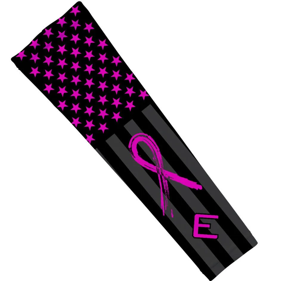 Shadow USA Flag Arm Sleeve - Breast Cancer Awareness Edition