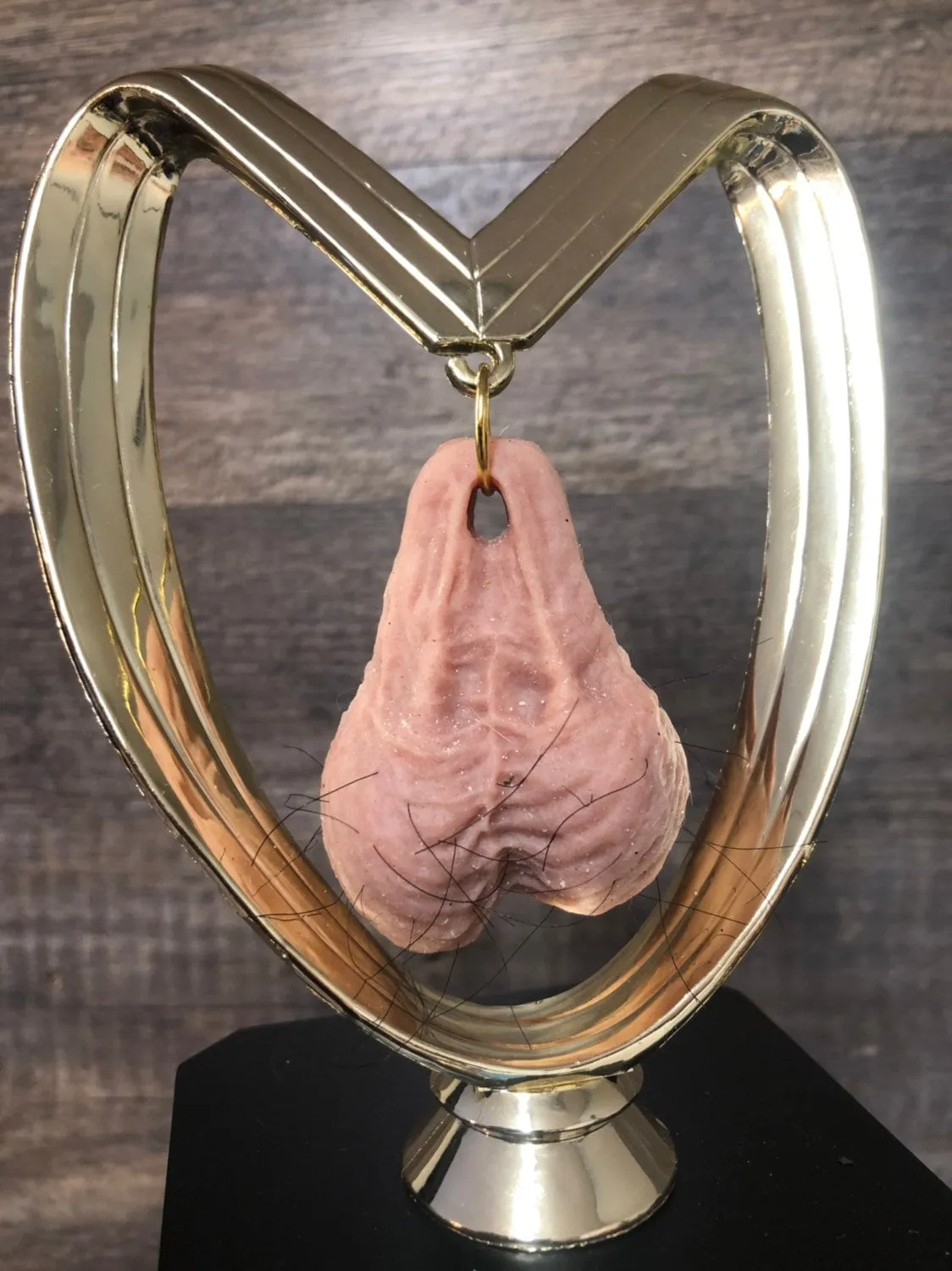 Soccer Trophy Loser Trophy Perpetual You Suck Balls Testicle Trophy Last Place Trophy You've Got Balls Funny Trophy Adult Humor Testicle