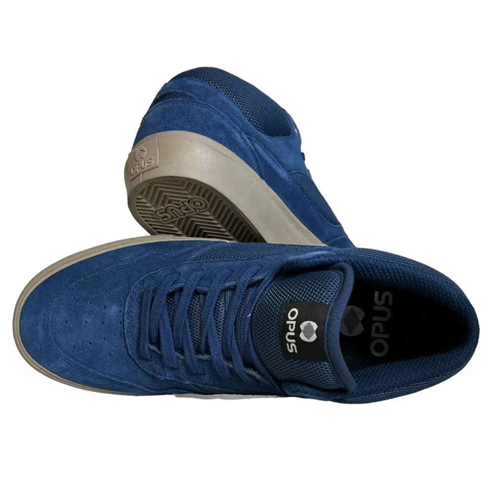 Standard Mid Opus Footwear Navy Cream Suede Shoes