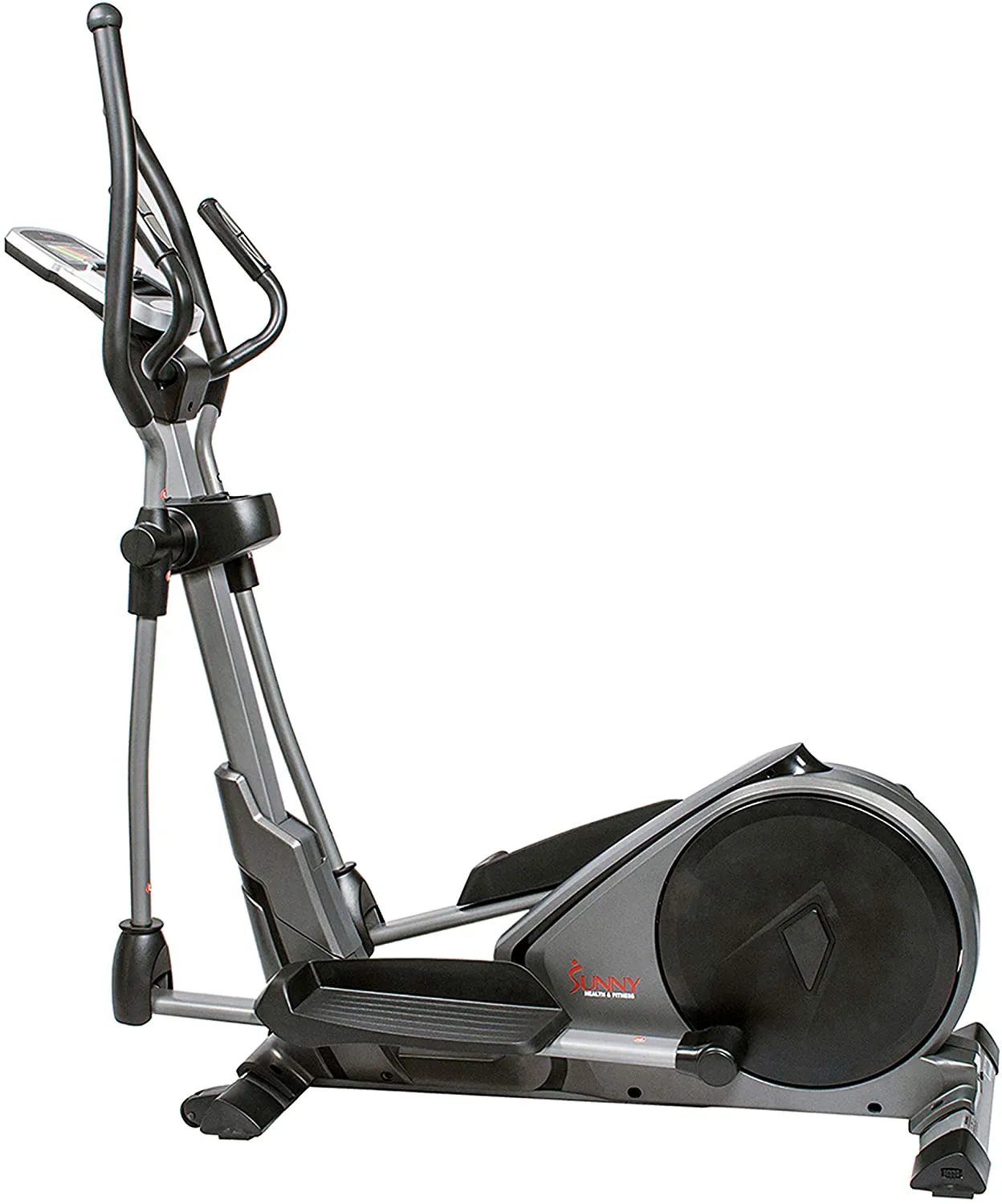 Sunny Health & Fitness Advanced Programmed Elliptical Machine Trainer with Electromagnetic Resistance