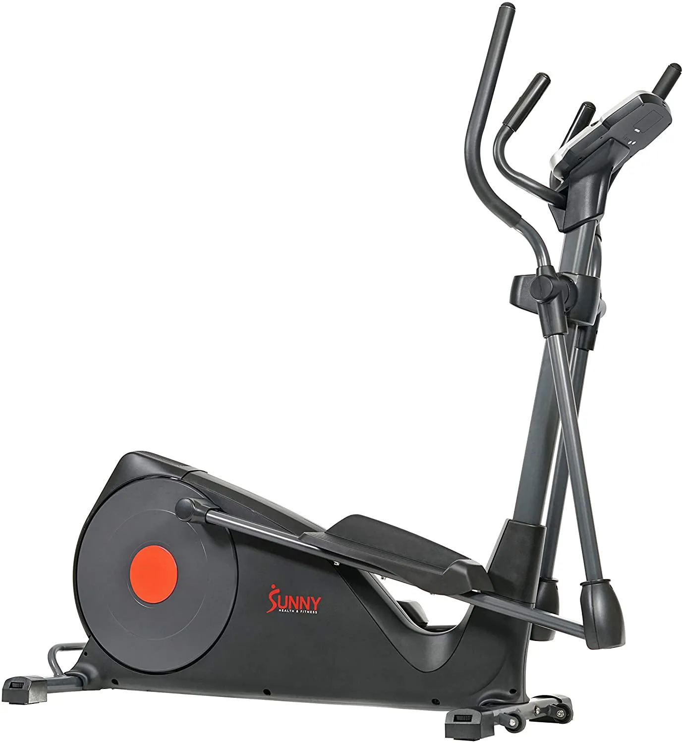 Sunny Health & Fitness Advanced Programmed Elliptical Machine Trainer with Electromagnetic Resistance