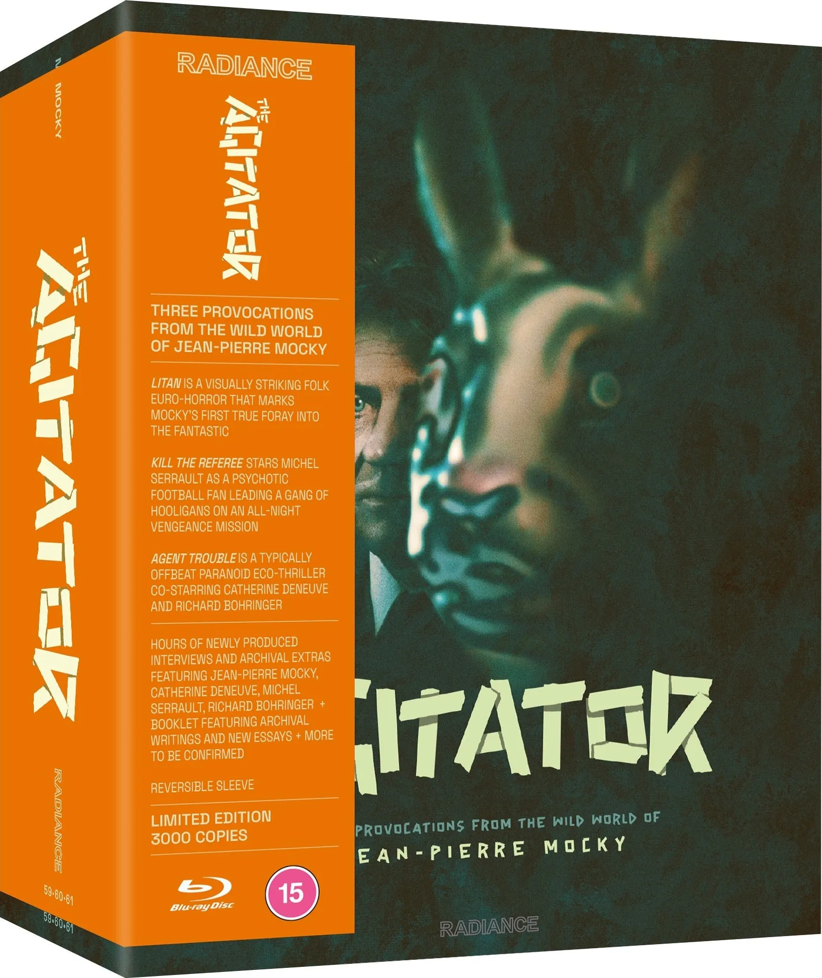 THE AGITATOR: THREE PROVOCATIONS FROM THE WILD WORLD OF JEAN-PIERRE MOCKY (REGION AB IMPORT - LIMITED EDITION) BLU-RAY