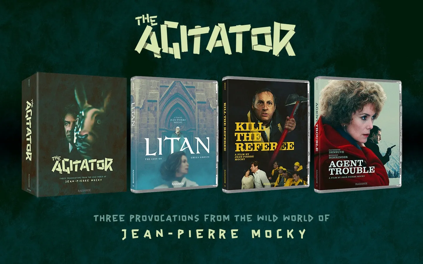 THE AGITATOR: THREE PROVOCATIONS FROM THE WILD WORLD OF JEAN-PIERRE MOCKY (REGION AB IMPORT - LIMITED EDITION) BLU-RAY