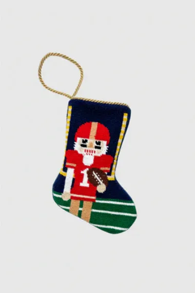 Tight End Tidings Nutcracker Bauble Stocking - Football