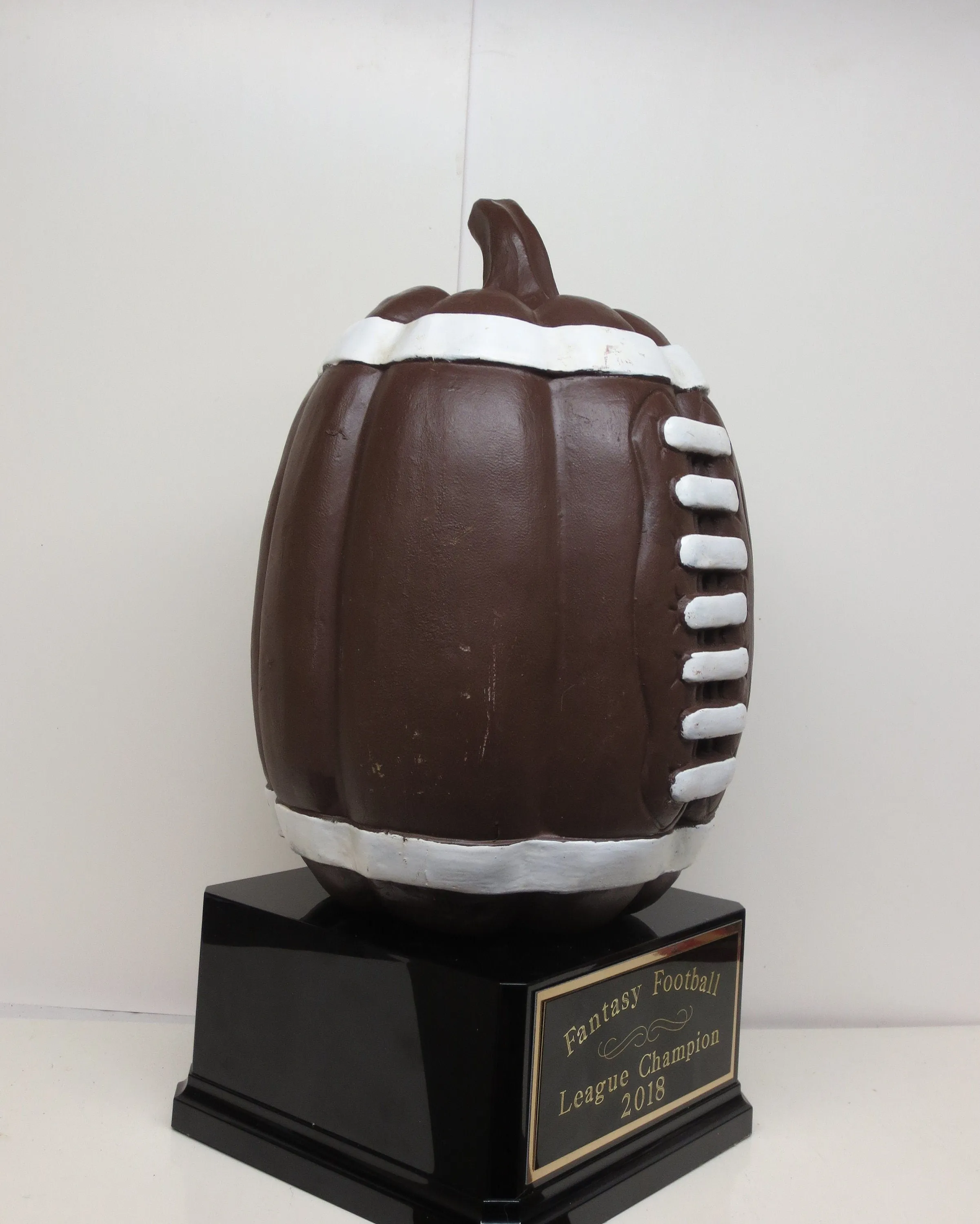 Turkey Bowl Thanksgiving Family Football Trophy FFL Fantasy Football League Trophy Champion Trophy Pumpkin Football Champ Award Winner