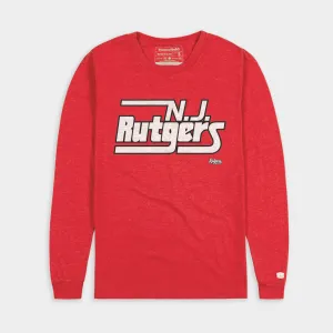 Vintage Rutgers New Jersey Wordmark Long Sleeve