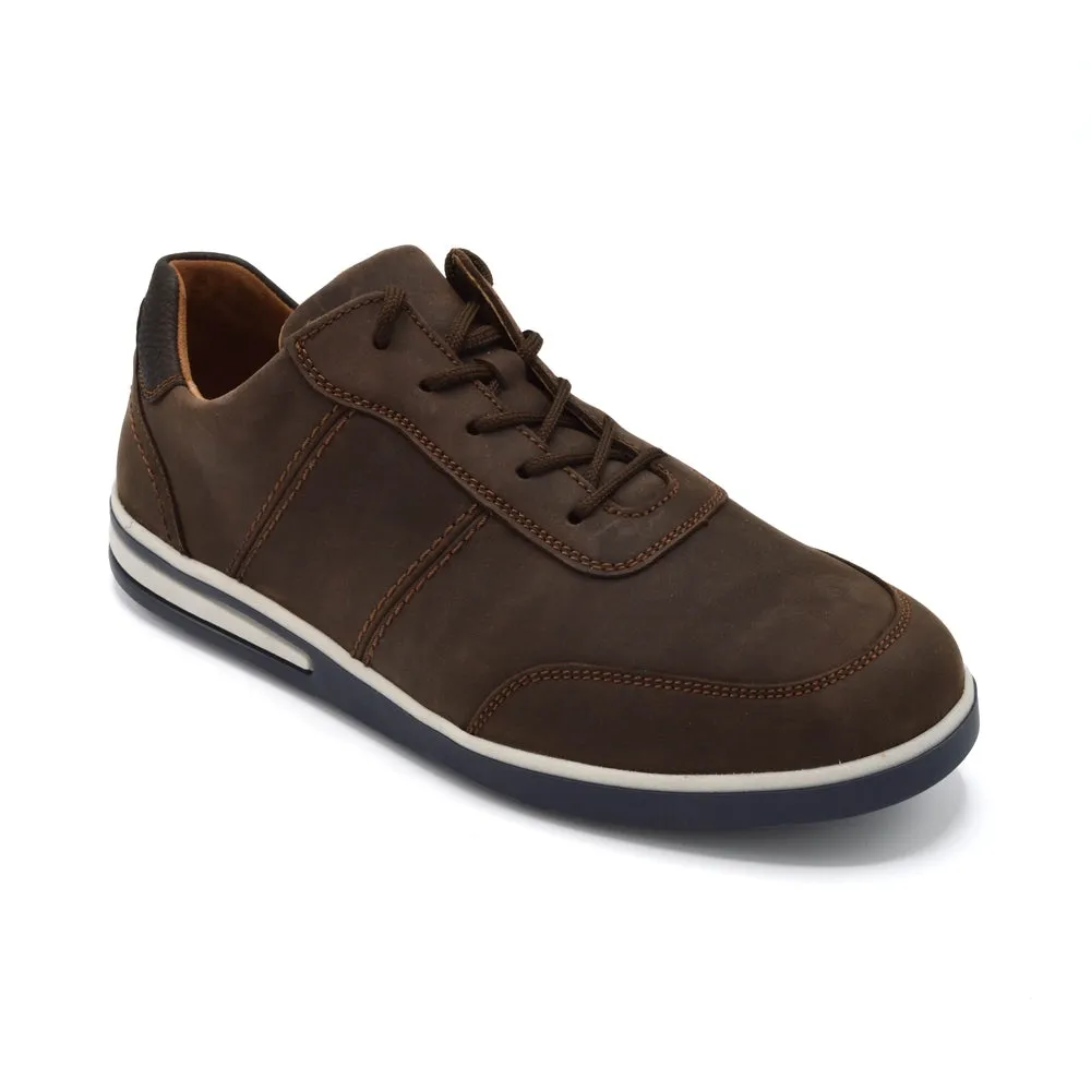 Waldlaufer Klemens - Mens Extra Wide Casual Sporty Shoe/Trainer - 4E Fitting - Brown