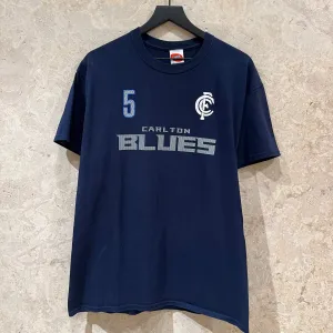 WF 2000s Carlton Blues Football Club Chris Judd T Shirt Size L