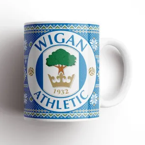 Wigan Athletic Christmas Knitted Mug