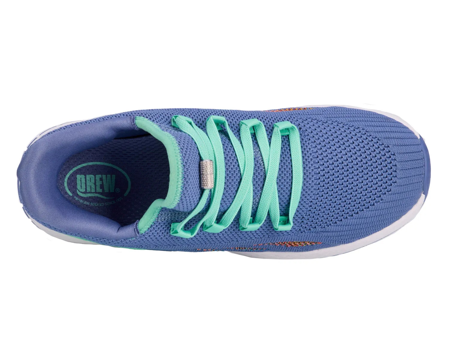 Women's Halo Step in Shoe EXTRA WIDE in Blue Mesh Combo