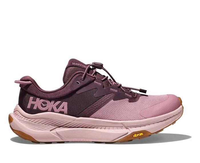 Womens Hoka Transport in Raisin/Wistful Mauve