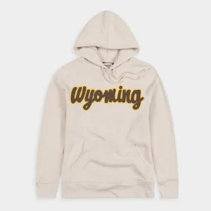 Wyoming Script Oatmeal Hoodie